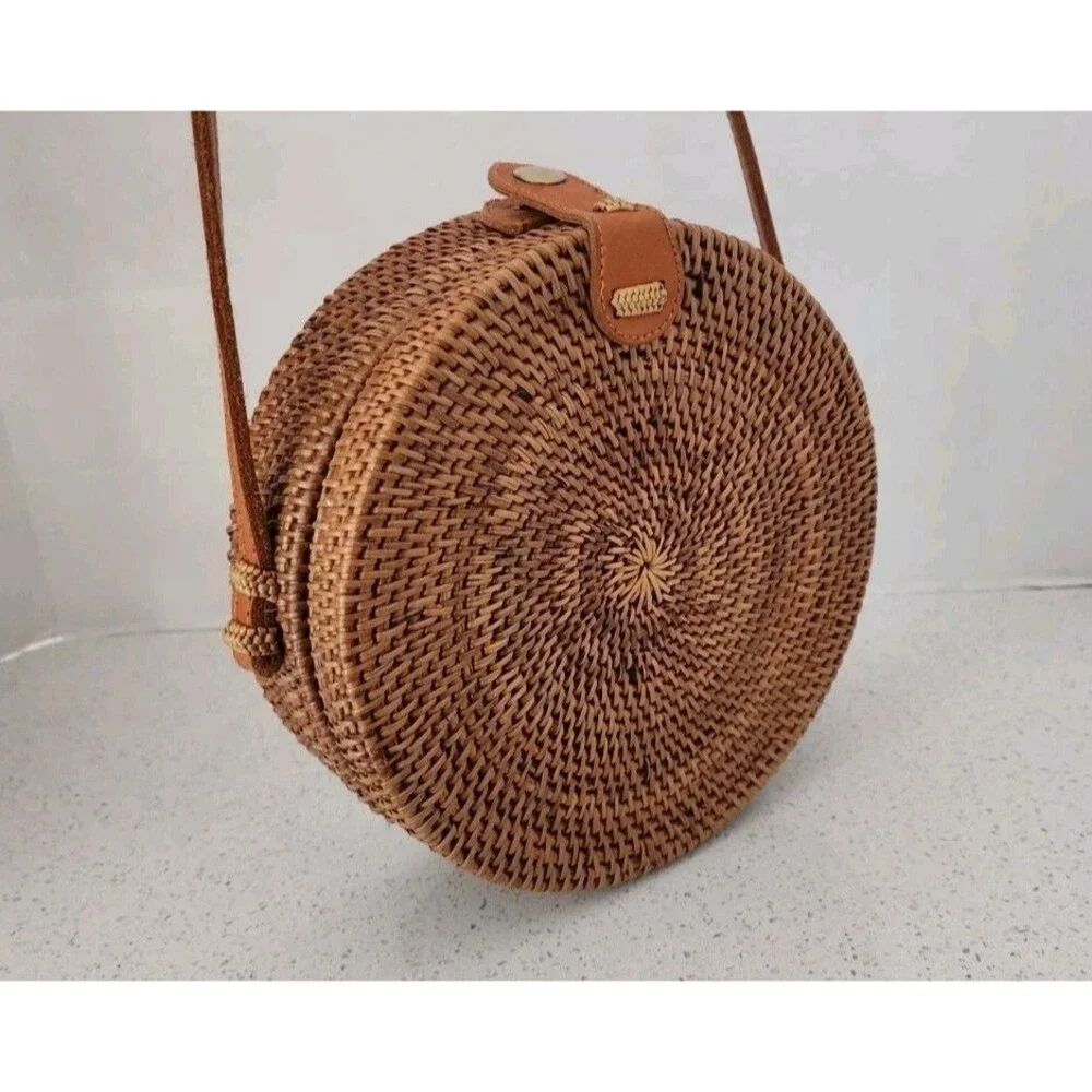 Made In Bali Rattan Crossbody Bag 8